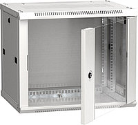 Шкаф навесной ITK LINEA W, 19", 6U, 370х600х600 мм (ВхШхГ), дверь: стекло, боковая панель: сплошная съемная,