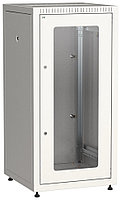 Шкаф телекоммуникационный напольный ITK LINEA E, IP20, 24U, 1200х600х800 мм (ВхШхГ), дверь: стекло, задняя