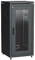 Шкаф телекоммуникационный напольный ITK LINEA N, IP20, 24U, 1250х600х800 мм (ВхШхГ), дверь: стекло, задняя