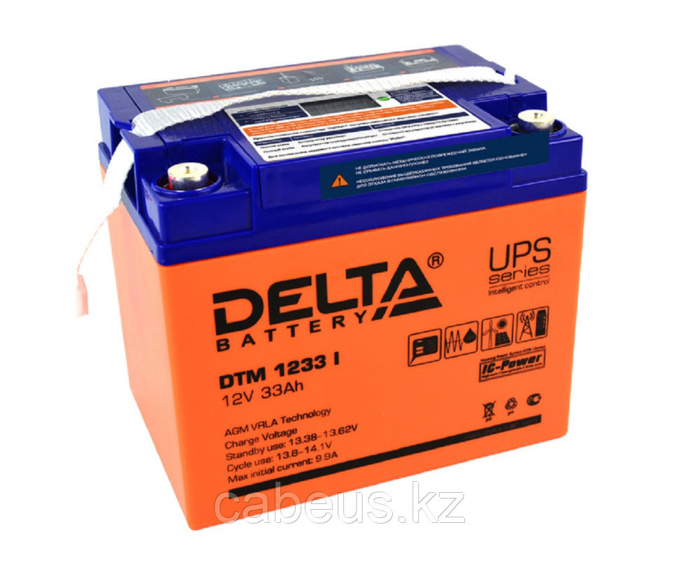 Аккумулятор для ИБП Delta Battery DTM I, 168х132х194 мм (ВхШхГ), свинцово-кислотные, 12V/33 Ач, цвет: - фото 1 - id-p113385814