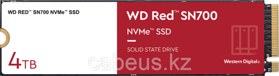 Накопитель SSD 4Tb WD Red SN700 (WDS400T1R0C) - фото 1 - id-p113379824