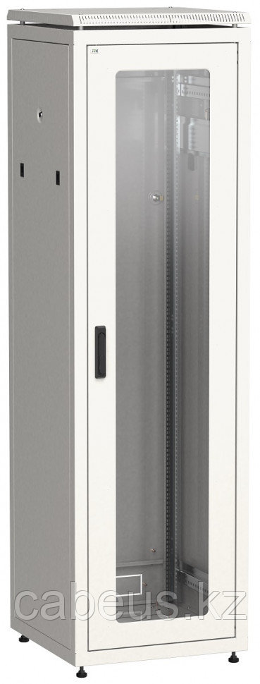 Шкаф телекоммуникационный напольный ITK LINEA N, IP20, 42U, 2055х600х600 мм (ВхШхГ), дверь: стекло, задняя - фото 1 - id-p113391802