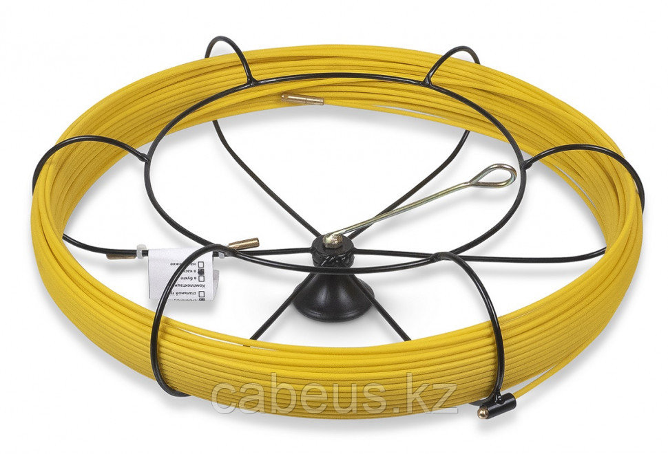 Протяжка для кабеля Cabeus, Полиэтилен, Ø с оболочкой: 4,5 мм, 60 м, металлическая кассета тип2, пруток из - фото 1 - id-p113396795