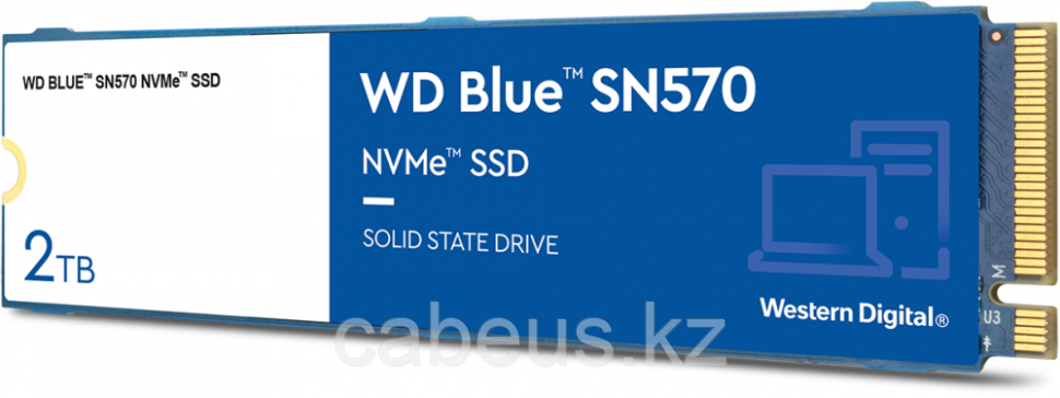 Накопитель SSD 2Tb WD Blue SN570 (WDS200T3B0C) - фото 1 - id-p113379834