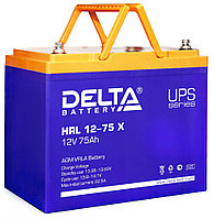 Аккумулятор для ИБП Delta Battery HRL-X, 215х166х258 мм (ВхШхГ), необслуживаемый свинцово-кислотный, 12V/75