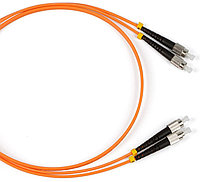 Коммутационный шнур оптический Hyperline, Duplex ST/ST, OM2 50/125, LSZH, Ø 2мм, 30м, цвет: оранжевый,