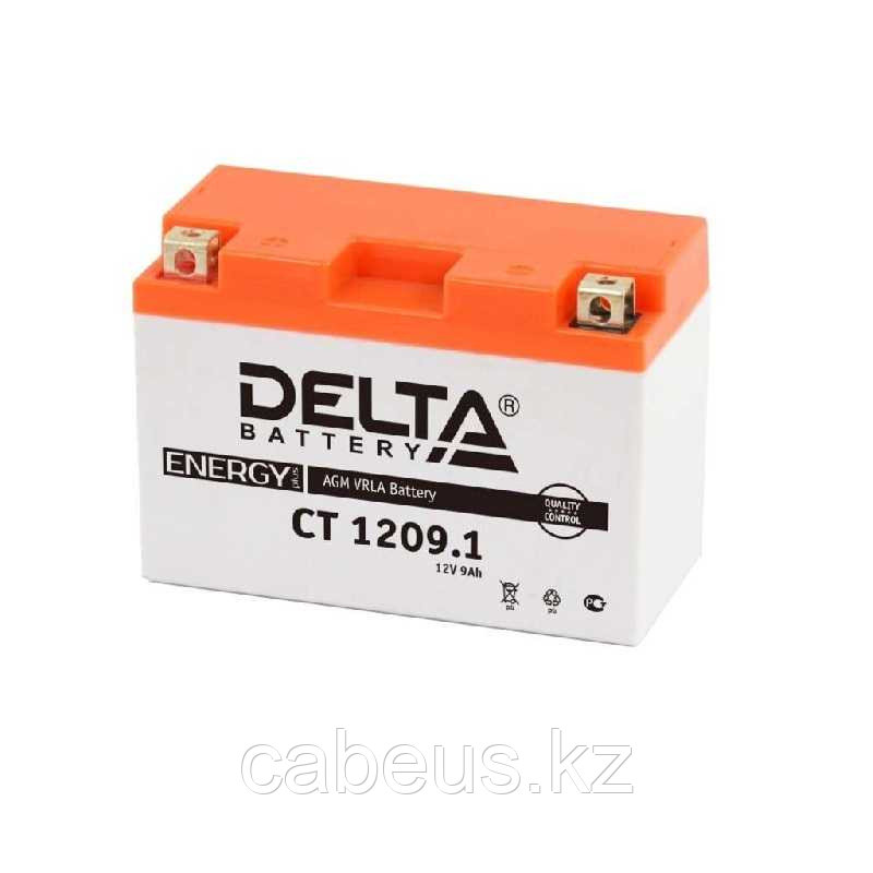 Аккумулятор для ИБП Delta Battery CT, 107х71х151 мм (ВхШхГ), необслуживаемый свинцово-кислотный, 12V/9 Ач, - фото 1 - id-p113385853