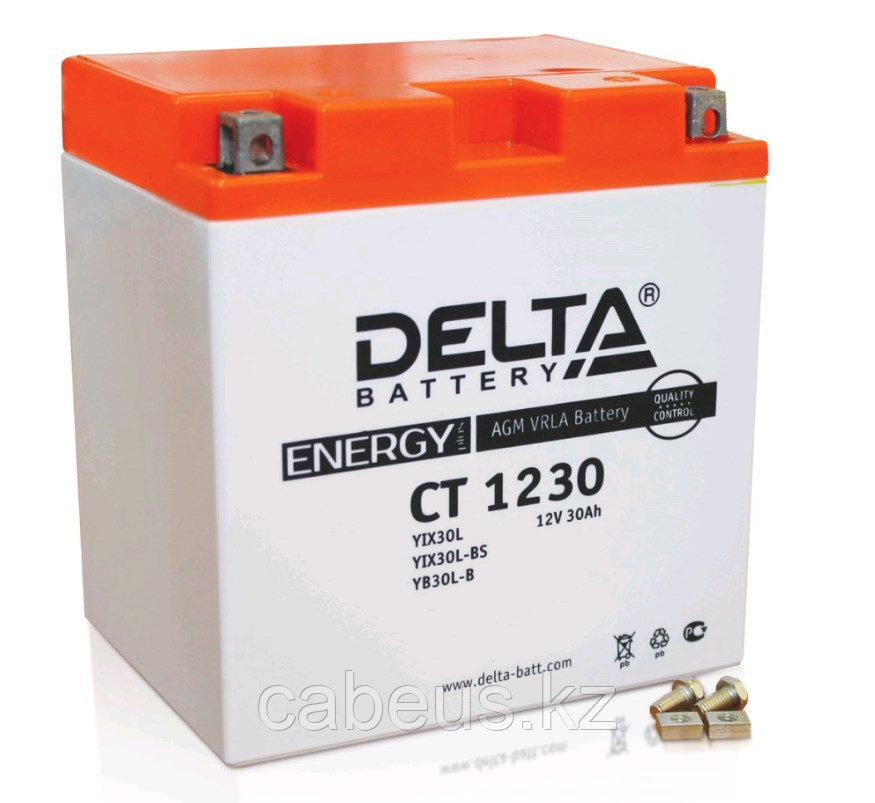 Аккумулятор для ИБП Delta Battery CT, 175х126х168 мм (ВхШхГ), необслуживаемый свинцово-кислотный, 12V/30 Ач, - фото 1 - id-p113385864