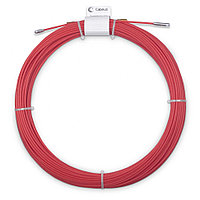 Протяжка для кабеля Cabeus, Полиэтилен, Ø с оболочкой: 3,5 мм, 60 м, бухта, пруток из стали, (Pull-S-3,5-60m)