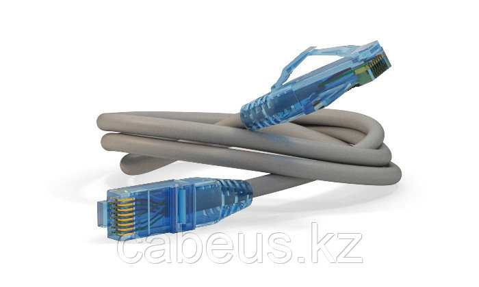 Шнур коммутационный Hyperline, кат. 6, неэкр., U/UTP, RJ45/RJ45, d 6,2 20м, LSZH, AWG24 серый, - фото 1 - id-p113387830