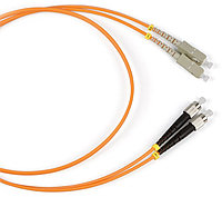 Коммутационный шнур оптический Hyperline, Duplex FC/SC, OM2 50/125, LSZH, Ø 2мм, 30м, цвет: оранжевый,