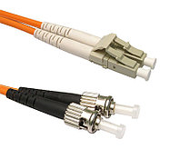 Коммутационный шнур оптический Hyperline, Duplex LC/ST, OM2 50/125, LSZH, Ø 2мм, 50м, цвет: оранжевый,