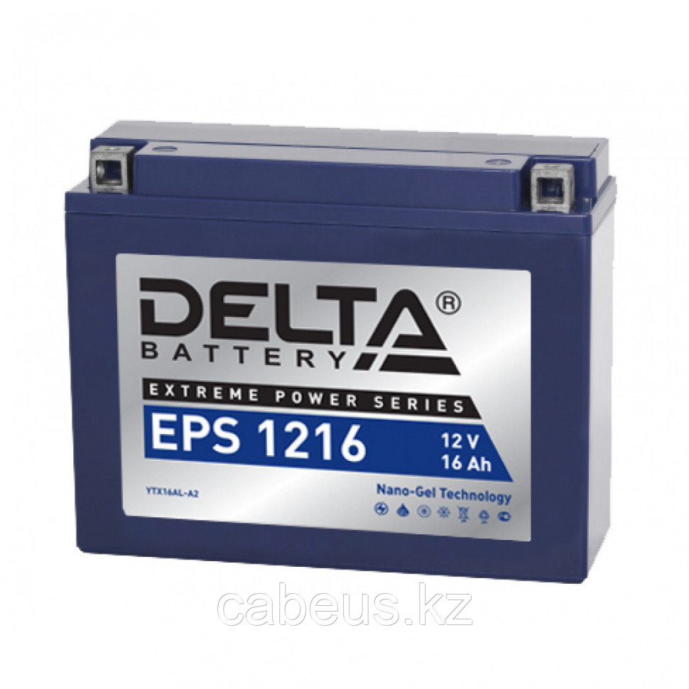 Аккумулятор для ИБП Delta Battery EPS, 162х87х205 мм (ВхШхГ), необслуживаемый свинцово-кислотный, 12V/16 Ач, - фото 1 - id-p113385866