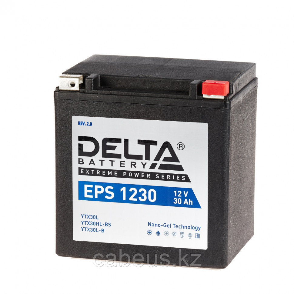 Аккумулятор для ИБП Delta Battery EPS, 175х130х166 мм (ВхШхГ), необслуживаемый свинцово-кислотный, 12V/30 - фото 1 - id-p113385871