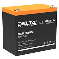 Аккумулятор Delta Battery CGD, 205х138х230 мм (ВхШхГ) 12V/55 Ач, цвет: чёрный, (CGD 1255)