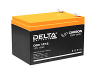 Аккумулятор Delta Battery CGD, 95х98х151 мм (ВхШхГ) 12V/12 Ач, цвет: чёрный, (CGD 1212)
