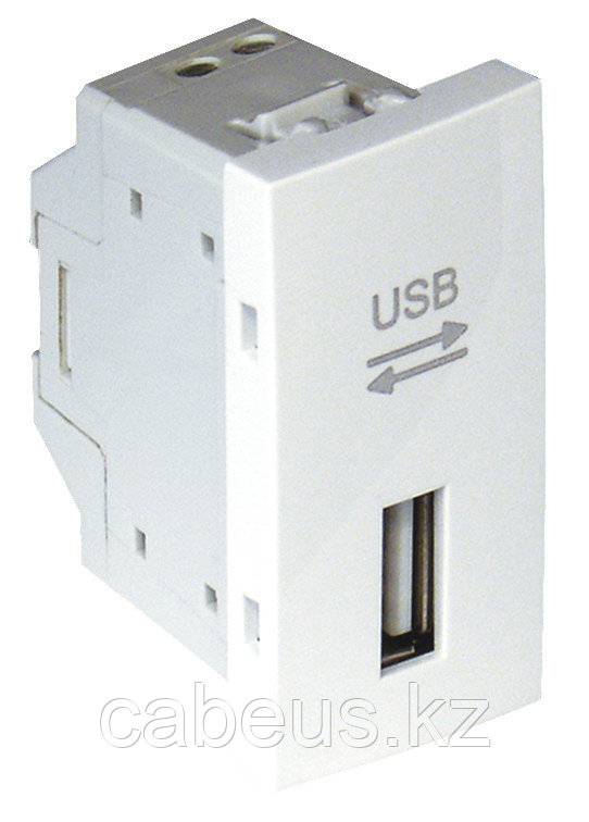 Розетка информационная Efapel QUADRO 45, USB, без подсветки, 1 модуль, 44,8х22,4 мм (ВхШ), цвет: жемчуг (45437 - фото 1 - id-p113383828