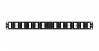 Патч-панель 19' NMC-RP24UD2-AN-1U-BK