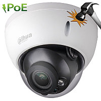 Сетевая IP видеокамера Dahua, купольная, улица, 4 Мп, 1/3 , 2688×1520, 25к/с, ИК-фильтр, цв: 0,03лк, объе-в: