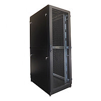 Шкаф серверный напольный ЦМО ШТК-М, IP20, 42U, 2030х800х1200 мм (ВхШхГ), дверь: перфорация, задняя дверь: