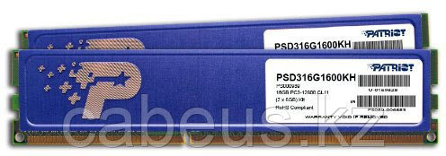 Оперативная память 16Gb DDR-III 1600MHz Patriot Signature (PSD316G1600KH) (2x8Gb KIT) - фото 1 - id-p113379268