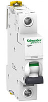 Автоматический выключатель Schneider Electric Acti 9, 2 модуль, D класс, 1P, 50А, 10кА, (A9F85150)