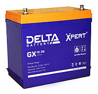 Аккумулятор герметичный свинцово-кислотный Delta GX 12-55