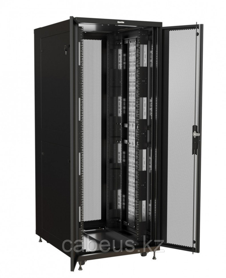 Шкаф серверный напольный Hyperline TSR, IP20, 47U, 2282х800х1200 мм (ВхШхГ), дверь: двойная распашная, - фото 6 - id-p113392063