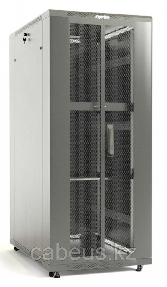 Шкаф серверный напольный Hyperline TTB, IP20, 42U, 2055х800х800 мм (ВхШхГ), дверь: двойная распашная, - фото 1 - id-p113392065