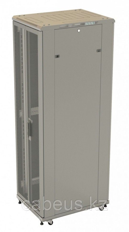 Шкаф серверный напольный Hyperline TTB, IP20, 42U, 2055х800х800 мм (ВхШхГ), дверь: двойная распашная, - фото 2 - id-p113392065
