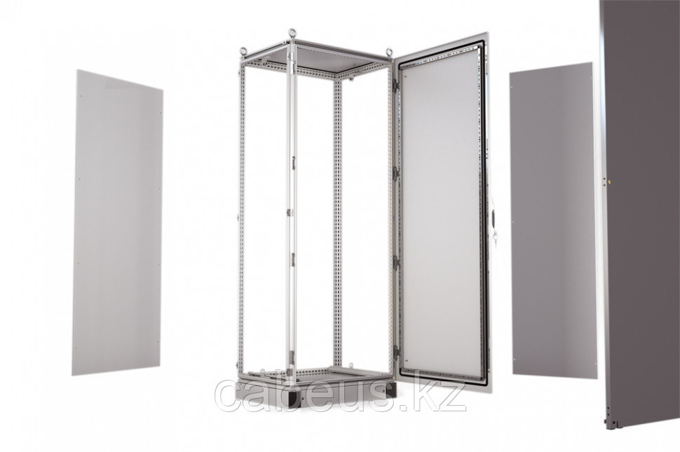 Корпус электротехнического шкафа Elbox EMS, IP65, 2000х600х600 мм (ВхШхГ), дверь: металл, цвет: серый, - фото 3 - id-p113391153