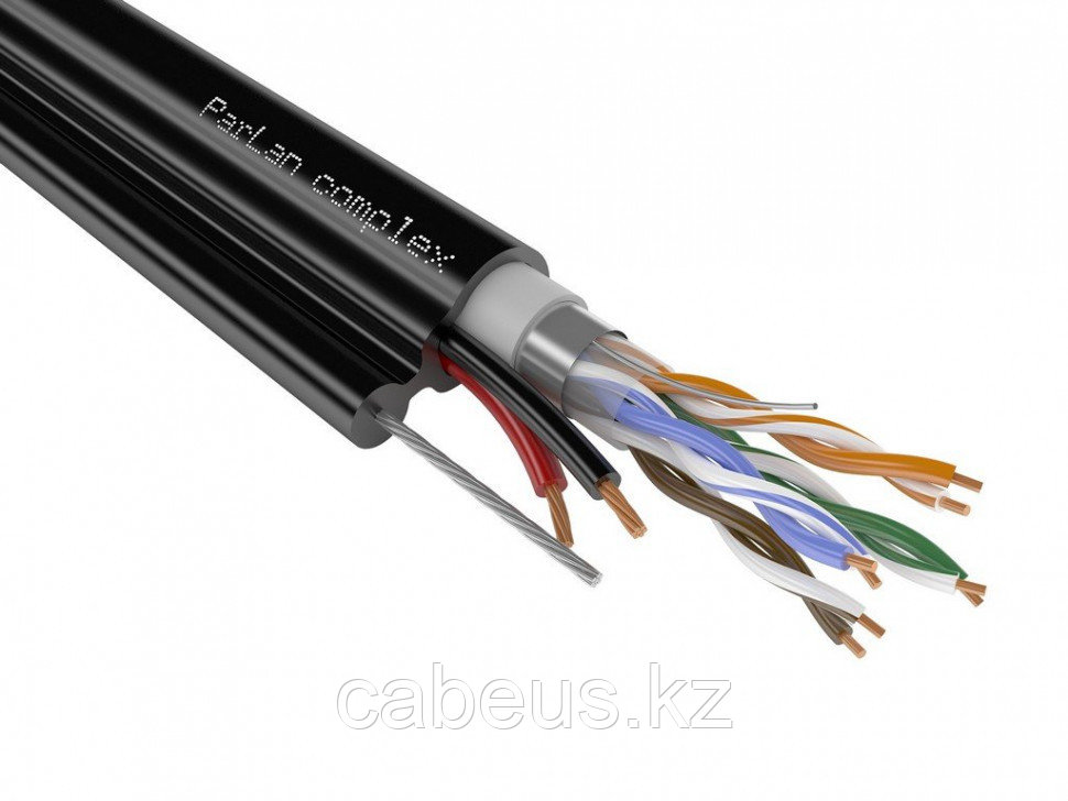 Комбинированный кабель для подключения уличных IP-камер видеонаблюдения с ИК подсветкой, подогревом и ДУ - фото 1 - id-p113345897