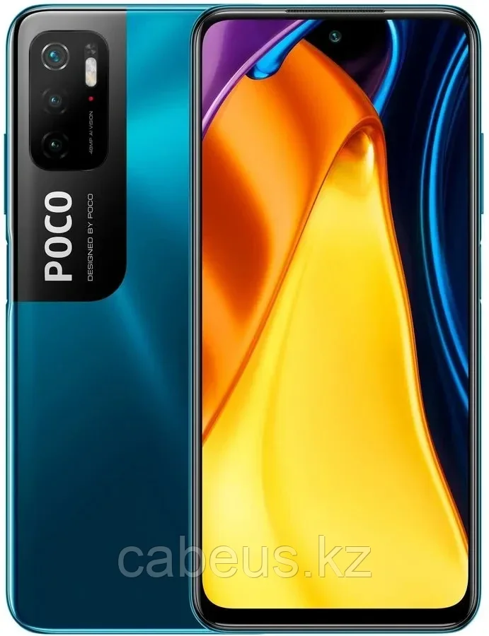 Смартфон Xiaomi Poco M3 Pro 6/128Gb Cool Blue - фото 1 - id-p113352883