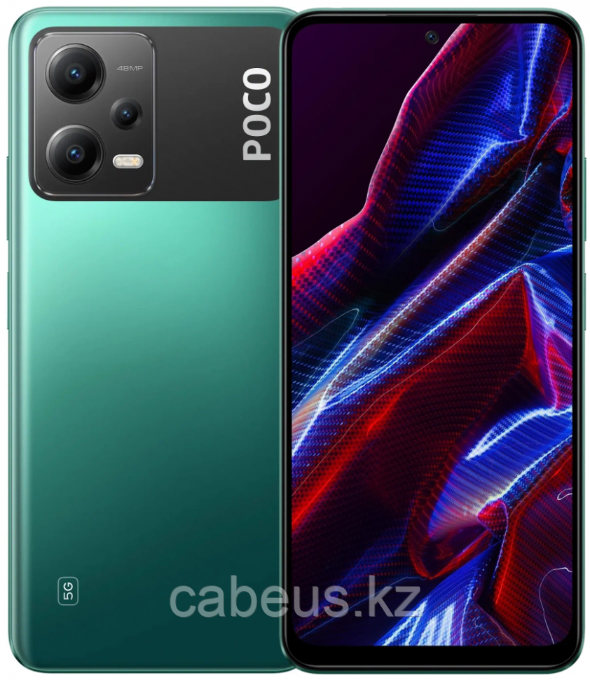 Смартфон Xiaomi Poco X5 5G 6/128Gb Green - фото 1 - id-p113352890