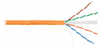 Бұралған жұп кабель Nikolan, U/UTP, 4 жұп., мысық. 6, ткізгіш Ø 0,53мм, AWG24, LSZH (нг(А)-ЖЖ), 250 мГц, 1м