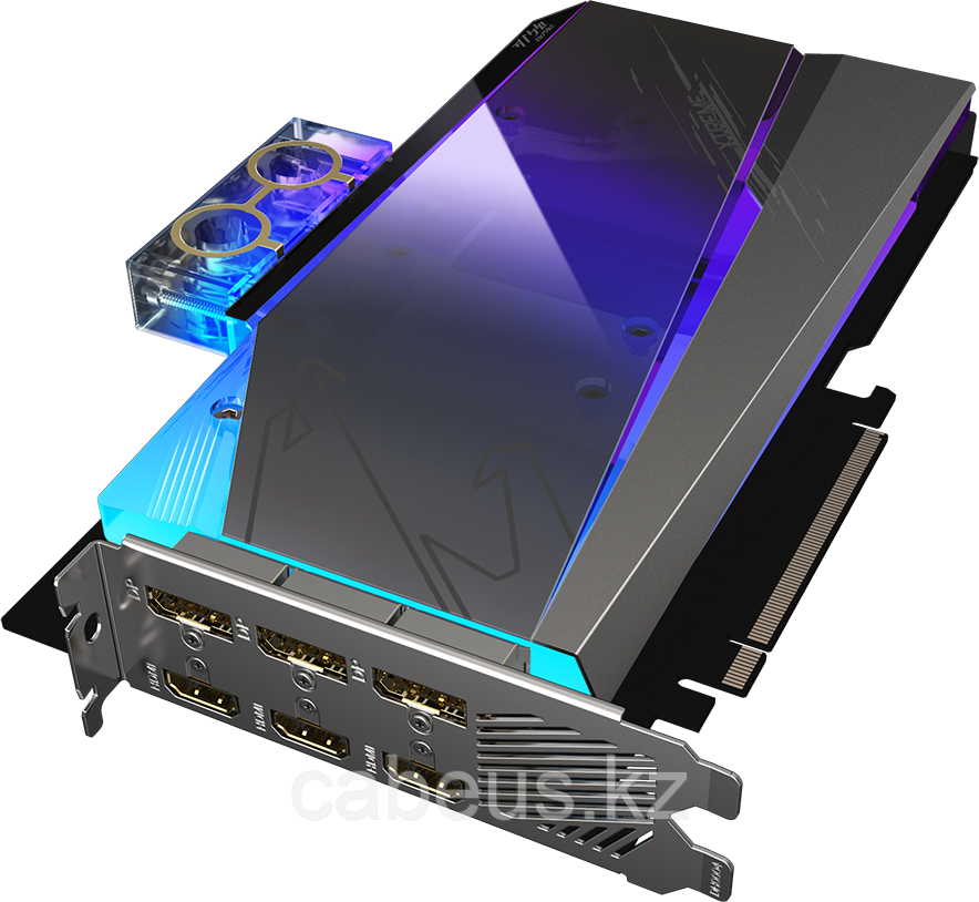 Видеокарта NVIDIA GeForce RTX 3080 Gigabyte 10Gb LHR (GV-N3080AORUSX WB-10GD 2.0) - фото 1 - id-p113382216