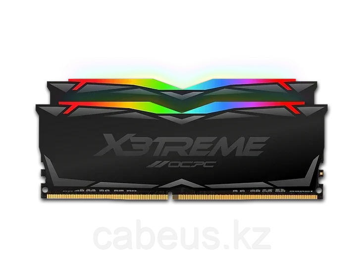 Оперативная память 64Gb DDR4 3600MHz OCPC X3 RGB Black (MMX3A2K64GD436C18) (2x32Gb KIT) - фото 1 - id-p113379297