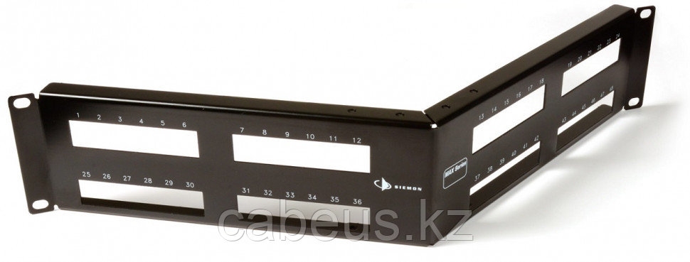 Коммутационная патч-панель Siemon MAX, 19", 2HU, портов: 48хRJ45, кат. 5-7A, универсальная, экр., - фото 1 - id-p113395211