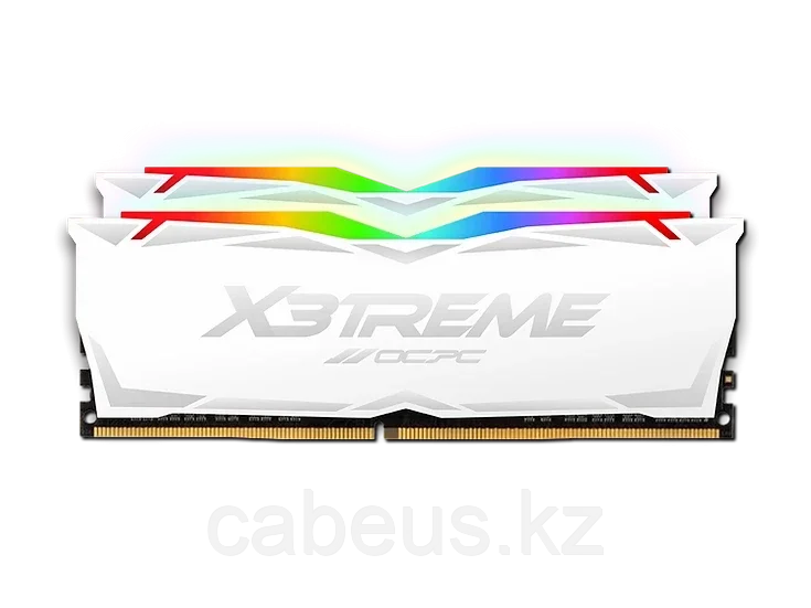 Оперативная память 16Gb DDR4 3600MHz OCPC X3 RGB White (MMX3A2K16GD436C18W) (2x8Gb KIT) - фото 1 - id-p113379307