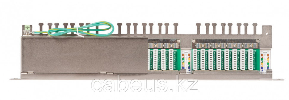 Коммутационная патч-панель Nikomax, 19", 0,5HU, портов: 24хRJ45/8P8C, кат. 5е, экр., 19", цвет: серый, - фото 2 - id-p113395225
