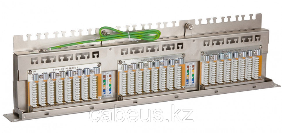 Коммутационная патч-панель Nikomax, 19", 1HU, портов: 24хRJ45/8P8C, кат. 6, экр., 19", цвет: металл, - фото 4 - id-p113395228