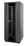 Дверь (к шкафу) Eurolan S3000, 42U, 1924х787х23 мм (ВхШхГ), стекло, цвет: чёрный