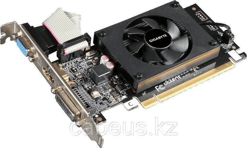 Видеокарта NVIDIA GeForce GT 710 Gigabyte 2Gb (GV-N710D3-2GL) - фото 1 - id-p113382251