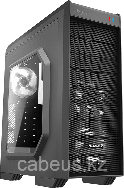 Корпус GameMax G501X Black (White Led) - фото 1 - id-p113381265