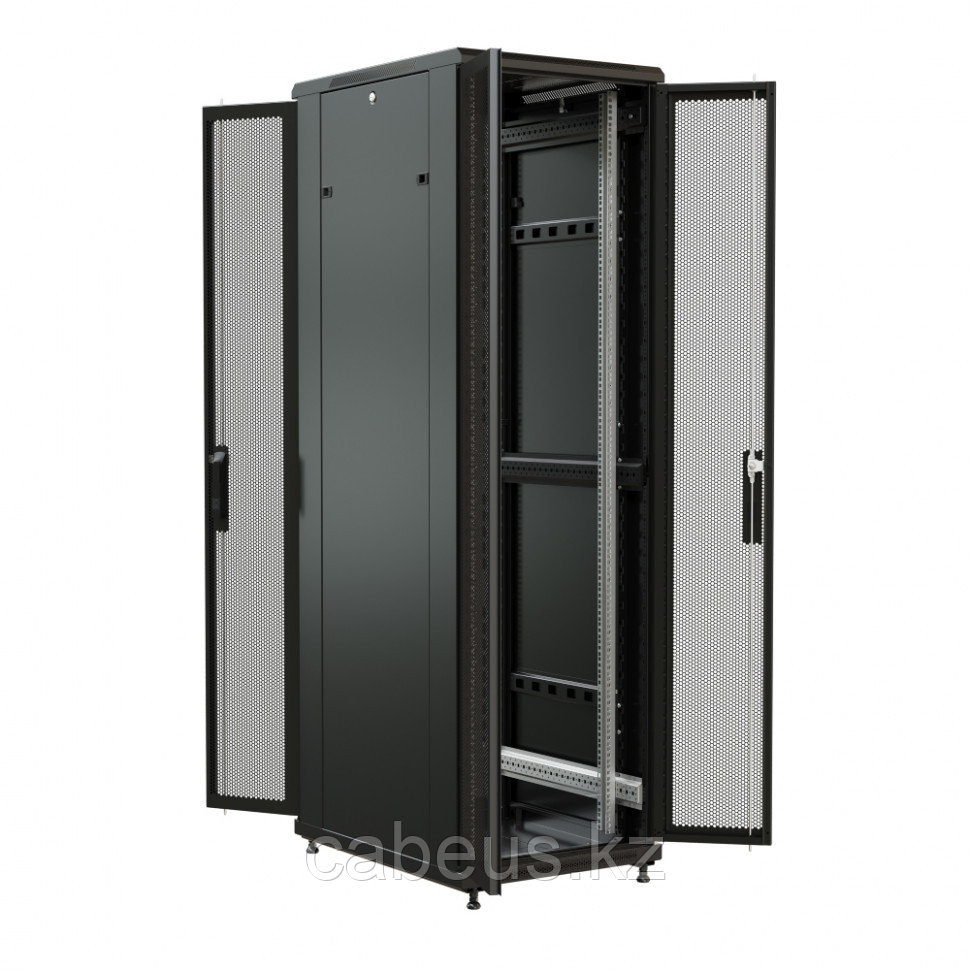 Шкаф серверный напольный WRline TT, IP20, 32U, 1610х600х800 мм (ВхШхГ), дверь: двойная распашная, перфорация, - фото 3 - id-p113392113