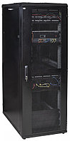 Шкаф серверный напольный ITK LINEA S, IP30, 24U, 1210х600х1000 мм (ВхШхГ), дверь: перфорация, задняя дверь: