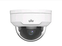 Сетевая IP видеокамера Uniview, купольная, улица, 2Мп, 1/2,7 , 1920х1080, 25к/с, ИК, цв:0,02лк, об-в:4мм,