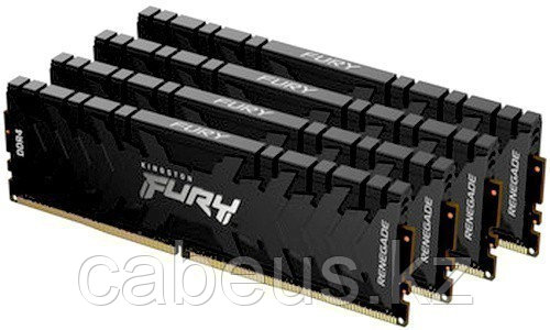 Оперативная память 64Gb DDR4 3200MHz Kingston Fury Renegade Black (KF432C16RB1K4/64) (4x16Gb KIT) - фото 1 - id-p113379388