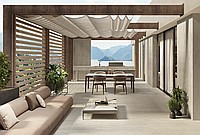 Коллекция керамогранита под мрамор-травертин Marvel