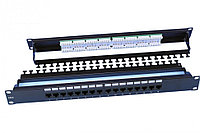 Коммутационная патч-панель Hyperline PP3, 19", 1HU, портов: 16 х RJ45, кат. 6, универсальная, неэкр., цвет:
